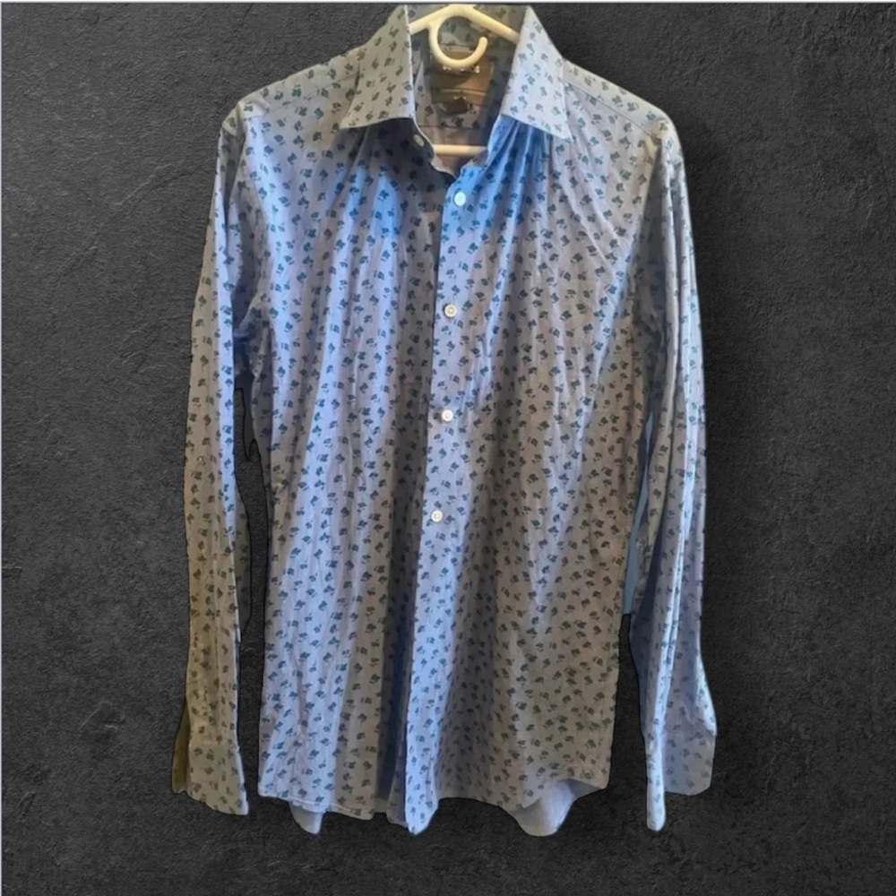 BONOBOS SLIM FIT MENS BUTTON SHIRTS TOPS DRESSY SUMMER CASUAL EVENT SIZE M 15.5